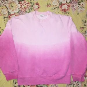 Pink fading sweater